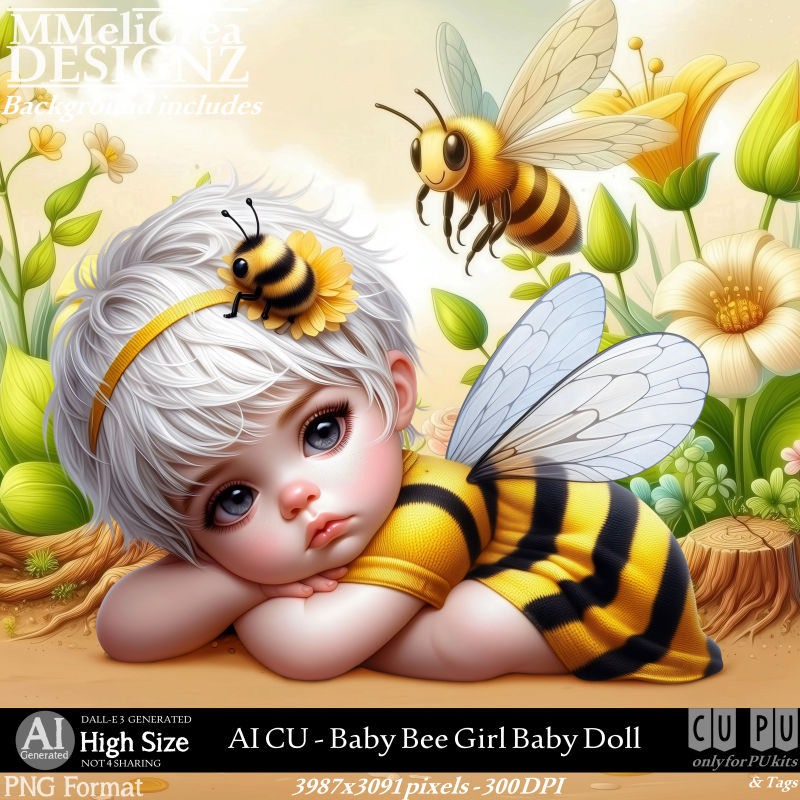 (image for) AI - CU Baby Bee Girl Baby Doll (CU4PU/PNG)